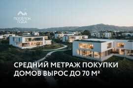 Средний метраж покупки домов вырос до 70 м²